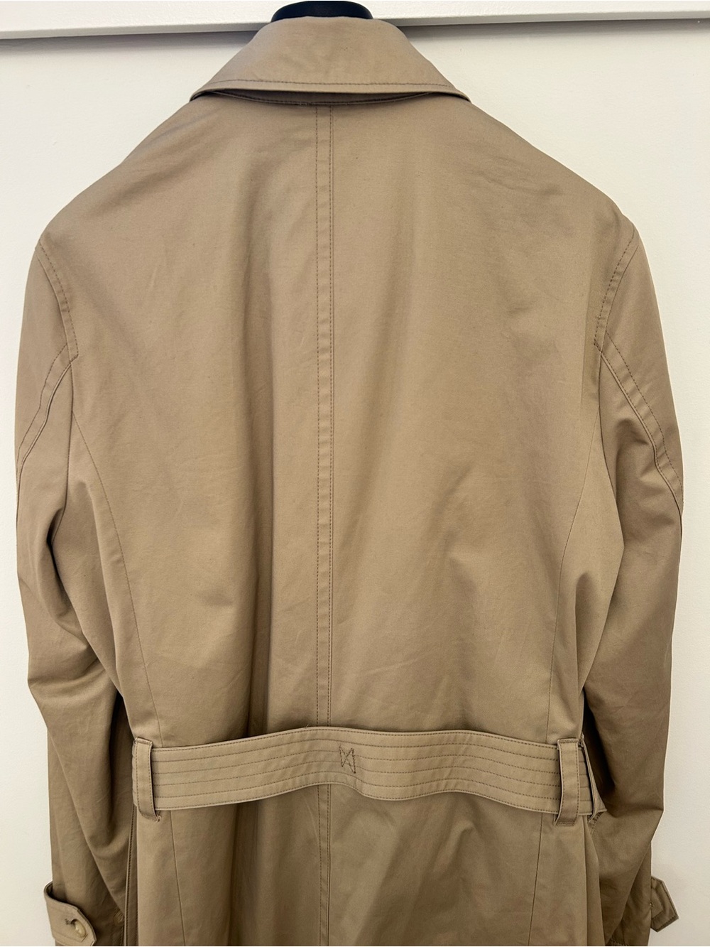 Ben Sherman Tan Double-Breasted Trench Coat - Picture 11 of 12